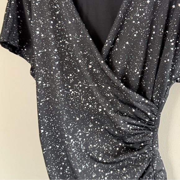 SHEIN Black and White Speckled Blouse - Picture 2 of 5